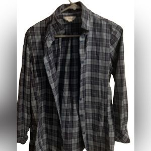 Women’s Great Northwest indigo flannel.  Size medium.